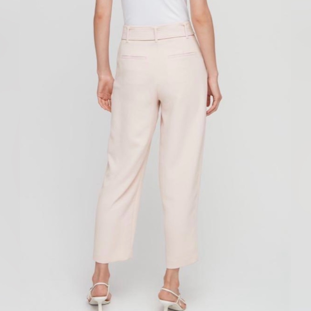 Wilfred Light Pink Tie-front Pants size 6